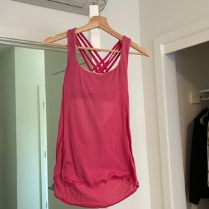 Lululemon wild tank top, pink